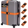 image:imageGORILLA GRIP Heavy Duty Luggage Straps for Suitcase 2 Pack GreenOrange