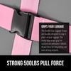 image:imageGORILLA GRIP Heavy Duty Luggage Straps for Suitcase 2 Pack GreenPink