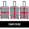 image:imageGORILLA GRIP Heavy Duty Luggage Straps for Suitcase 2 Pack GreenRed