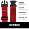 image:imageGORILLA GRIP Heavy Duty Luggage Straps for Suitcase 2 Pack GreenRed