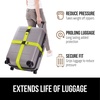 image:imageGORILLA GRIP Heavy Duty Luggage Straps for Suitcase 2 Pack GreenYellow