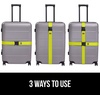 image:imageGORILLA GRIP Heavy Duty Luggage Straps for Suitcase 2 Pack GreenYellow