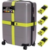 image:imageGORILLA GRIP Heavy Duty Luggage Straps for Suitcase 2 Pack GreenYellow