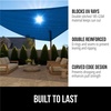 image:imageGORILLA GRIP Heavy Duty Sun Shade Sail for Outdoor Patio 12x12 FT GrayBlue