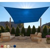 image:imageGORILLA GRIP Heavy Duty Sun Shade Sail for Outdoor Patio 12x12 FT GrayBlue