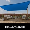 image:imageGORILLA GRIP Heavy Duty Sun Shade Sail for Outdoor Patio 12x12 FT GrayBlue