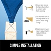 image:imageGORILLA GRIP Heavy Duty Sun Shade Sail for Outdoor Patio 12x12 FT GrayBlue
