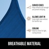 image:imageGORILLA GRIP Heavy Duty Sun Shade Sail for Outdoor Patio 12x12 FT GrayBlue