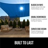 image:imageGORILLA GRIP Heavy Duty Sun Shade Sail for Outdoor Patio 12x12 FT GrayBlue