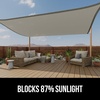 image:imageGORILLA GRIP Heavy Duty Sun Shade Sail for Outdoor Patio 12x12 FT GrayGraphite