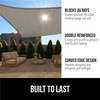 image:imageGORILLA GRIP Heavy Duty Sun Shade Sail for Outdoor Patio 12x12 FT GrayGraphite