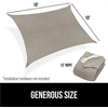 image:imageGORILLA GRIP Heavy Duty Sun Shade Sail for Outdoor Patio 12x12 FT GrayGraphite