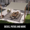 image:imageGORILLA GRIP Heavy Duty Sun Shade Sail for Outdoor Patio 12x12 FT GrayGraphite