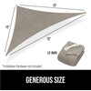 image:imageGORILLA GRIP Heavy Duty Sun Shade Sail for Outdoor Patio 12x12 FT GrayGraphite
