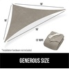 image:imageGORILLA GRIP Heavy Duty Sun Shade Sail for Outdoor Patio 12x12 FT GrayGraphite