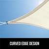 image:imageGORILLA GRIP Heavy Duty Sun Shade Sail for Outdoor Patio 12x12 FT GrayIvory