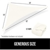 image:imageGORILLA GRIP Heavy Duty Sun Shade Sail for Outdoor Patio 12x12 FT GrayIvory