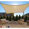 image:imageGORILLA GRIP Heavy Duty Sun Shade Sail for Outdoor Patio 12x12 FT GraySand