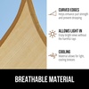 image:imageGORILLA GRIP Heavy Duty Sun Shade Sail for Outdoor Patio 12x12 FT GraySand