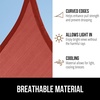 image:imageGORILLA GRIP Heavy Duty Sun Shade Sail for Outdoor Patio 12x12 FT GrayTerra