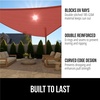 image:imageGORILLA GRIP Heavy Duty Sun Shade Sail for Outdoor Patio 12x12 FT GrayTerra
