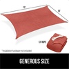 image:imageGORILLA GRIP Heavy Duty Sun Shade Sail for Outdoor Patio 12x12 FT GrayTerra