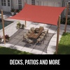 image:imageGORILLA GRIP Heavy Duty Sun Shade Sail for Outdoor Patio 12x12 FT GrayTerra