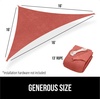 image:imageGORILLA GRIP Heavy Duty Sun Shade Sail for Outdoor Patio 12x12 FT GrayTerra