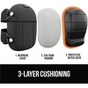 image:imageGORILLA GRIP Knee Pads for Work Gel Cushion Soft Foam for Men BlackOrange