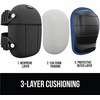 image:imageGORILLA GRIP Knee Pads for Work Gel Cushion Soft Foam for Men BlackRoyal Blue