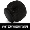 image:imageGORILLA GRIP Natural Granite Stone Lab Mortar and Pestle Set 15 Cup GrayPolished Black