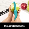 image:imageGORILLA GRIP Patented BPAFree Vegetable and Potato Peeler BlackTurquoise