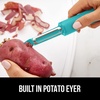 image:imageGORILLA GRIP Patented BPAFree Vegetable and Potato Peeler BlackTurquoise