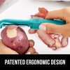 image:imageGORILLA GRIP Patented BPAFree Vegetable and Potato Peeler BlackTurquoise
