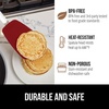 image:imageGORILLA GRIP Patented Nonstick Spatula for Frying Pan 116 inch BlackRed