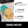 image:imageGORILLA GRIP Patented Nonstick Spatula for Frying Pan 116 inch BlackTurquoise