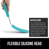 image:imageGORILLA GRIP Patented Nonstick Spatula for Frying Pan 116 inch BlackTurquoise