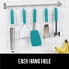 image:imageGORILLA GRIP Patented Nonstick Spatula for Frying Pan 116 inch BlackTurquoise