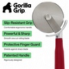image:imageGORILLA GRIP Patented Stainless Steel Large Pizza Cutter Wheel BlackRed
