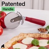 image:imageGORILLA GRIP Patented Stainless Steel Large Pizza Cutter Wheel BlackRed