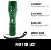 image:imageGORILLA GRIP Powerful LED Tactical Flashlight TurquoiseHunter Green