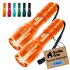 image:imageGORILLA GRIP Powerful LED Tactical Flashlight TurquoiseOrange