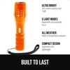 image:imageGORILLA GRIP Powerful LED Tactical Flashlight TurquoiseOrange