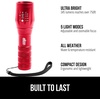 image:imageGORILLA GRIP Powerful LED Tactical Flashlight TurquoiseRed