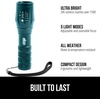 image:imageGORILLA GRIP Powerful LED Tactical Flashlight TurquoiseTeal Blue