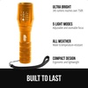 image:imageGORILLA GRIP Powerful LED Tactical Flashlight TurquoiseYellow Gold