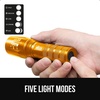 image:imageGORILLA GRIP Powerful LED Tactical Flashlight TurquoiseYellow Gold