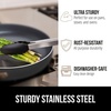 image:imageGORILLA GRIP Stainless Steel Kitchen Tongs for Cooking 2 PK BlackBlack