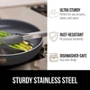image:imageGORILLA GRIP Stainless Steel Kitchen Tongs for Cooking 2 PK BlackGray