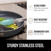 image:imageGORILLA GRIP Stainless Steel Kitchen Tongs for Cooking 2 PK BlackMint